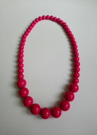 Намисто рожеве в стилi barbie