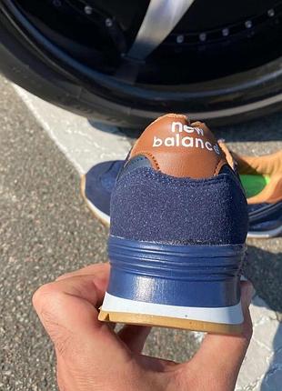 Кроссовки new balance blue/brown 5