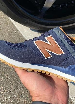 Кроссовки new balance blue/brown 6