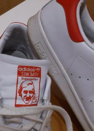 Кроссовки кожаные мужские кросівки шкіряні чоловічі adidas originals stan smith р.46🇮🇳9 фото