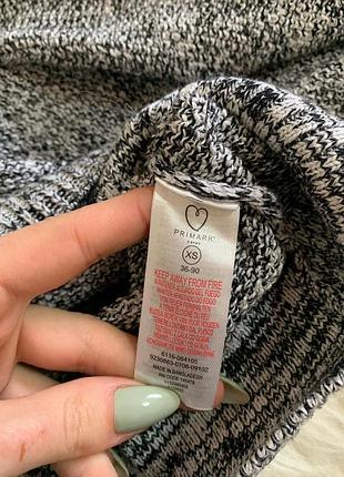 Серый меланжевый мужской свитер котоновый 2