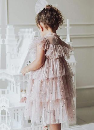 Волшебное нежное праздничное нарядное фатиновое платье ✨3 фото