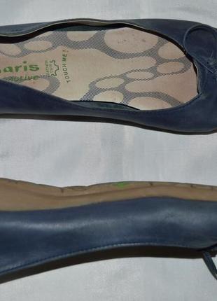 Туфли балетки кожа tamaris размер 41 42, туфлі4 фото