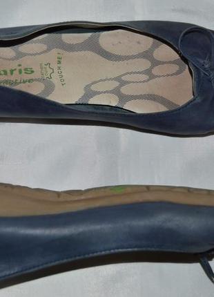 Туфли балетки кожа tamaris размер 41 42, туфлі5 фото