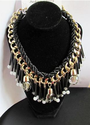 🏵️красиве нарядне кольє ланцюг, нове!!! арт. 3211