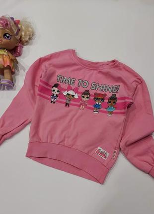 Шикарный свитшот с куклами lol от primark розовый 7-8 лет6 фото