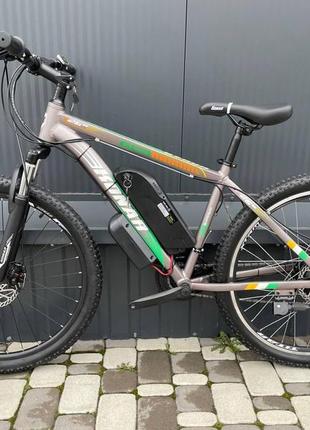 Електровелосипед cubic-bike konar 26" silver 450 w 8 ah 48v panasonic2 фото