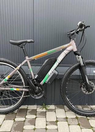 Електровелосипед cubic-bike konar 26" silver 450 w 8 ah 48v panasonic3 фото