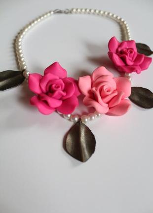 Бижутерия ожерелье хэнд мейд 40 см