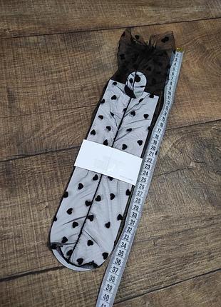 Носки носки черные сердечко сетка ажурные под туфли, босоножки, кроссовки5 фото