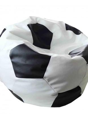 Крісло мішок тіа-спорт м'яч футбольний чорний з білим1 фото