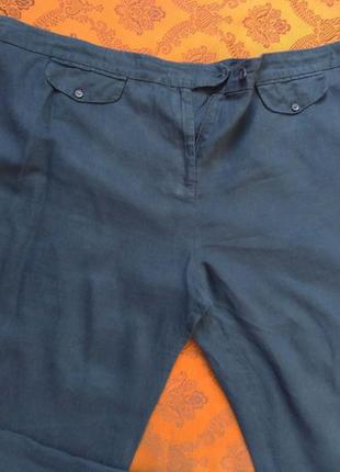 Жіночі літні лляні брюки, легкие льняные брюки великого розміру розмір 54-56(22)3 фото