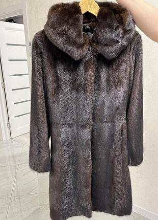 Шуба из меха норки