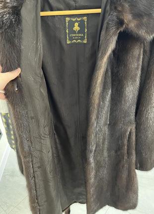 Шуба из меха норки