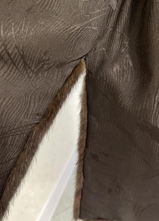 Шуба из меха норки