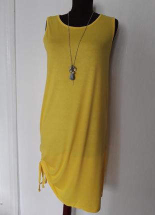 Легкое, солнечное платье-майка. размер укр. 44-48.3 фото