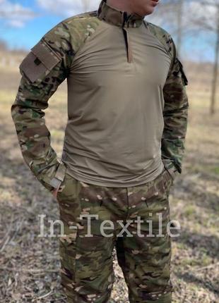 Тактическая, боевая армейская рубашка, убакс «forteks», мультикам rip stop