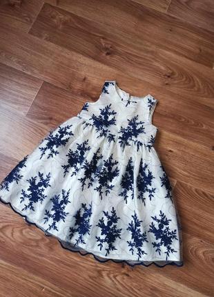 Нарядное плотнее сарафан на девочку рост 92 98