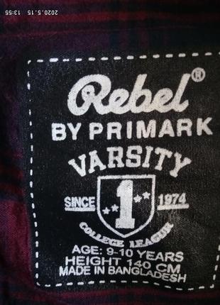 Гарна сорочка rebel by primark для хлопчика 9/10, л4 фото