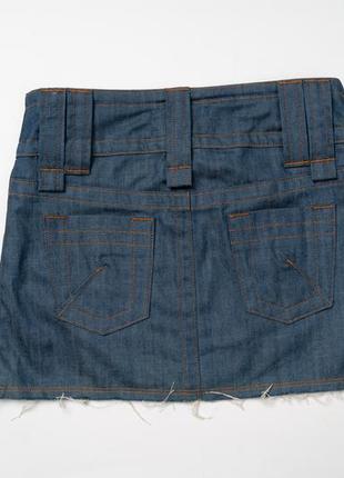 Galliano denim mini skirt джинсовая мини юбка3 фото