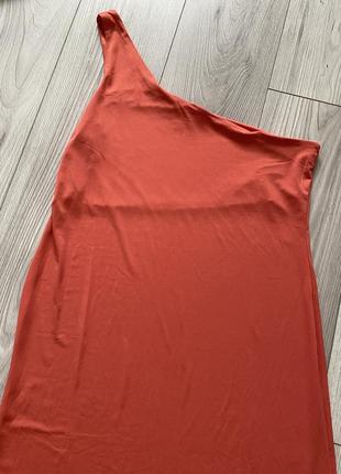 Платье макси на одно плечо легкое платье сарафан расклешенный2 фото