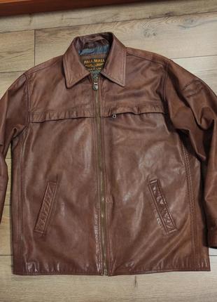 Pall mall american classic pilot куртка кожаная коричневая мужская р. xl пилот авиатор2 фото