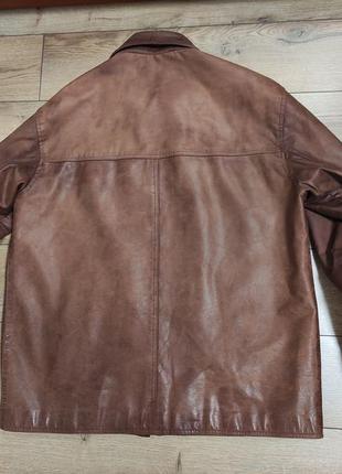 Pall mall american classic pilot куртка кожаная коричневая мужская р. xl пилот авиатор7 фото