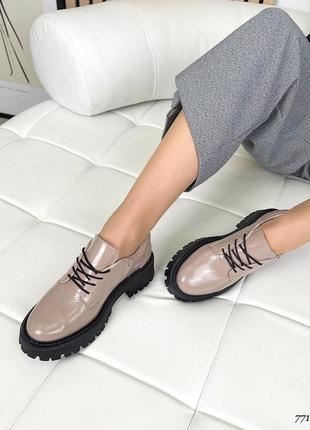 ❤️ лаковые туфли броги