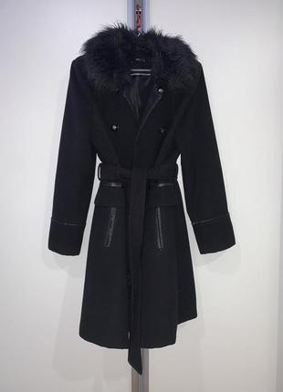Пальто чорне жіноче m&co