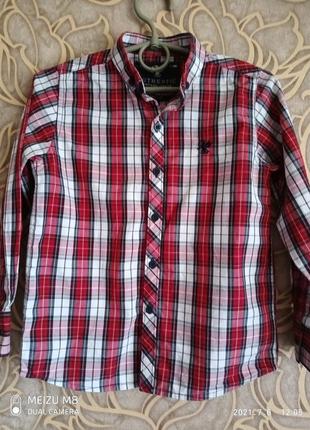 Стильная рубашка  authentic originals в клетку /возраст 5 лет