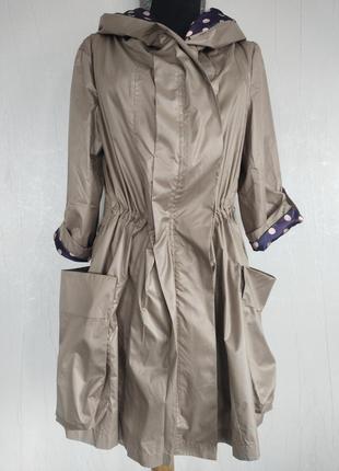 Плащ ветровка с капюшоном 2