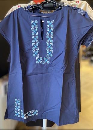 Женская вышиванка из батиста s, m, l жіноча вишиванка блузка