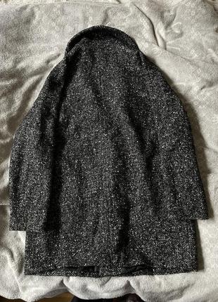 Черно-серое пальто3 фото