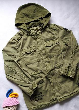 Парка, демисезонная джинсовая куртка на весну для мальчика 8роков, 128см zara, зара