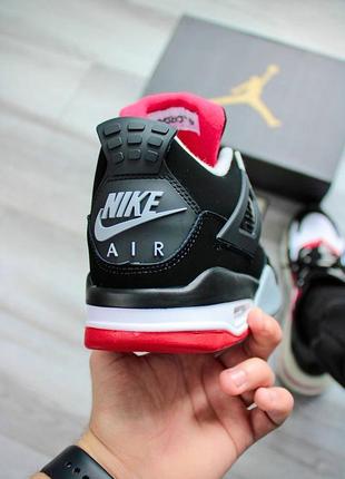 Nike air jordan 4 retro bred4 фото