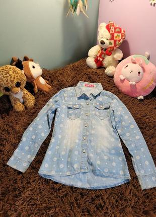 Крута джинсова сорочка, майже нова