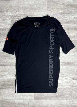 Superdry sport футболка  мужская черная