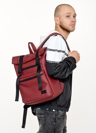 Мужской рюкзак ролл sambag rolltop zard бордо