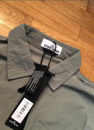 Овершот stone island naslan overshirt green2 фото