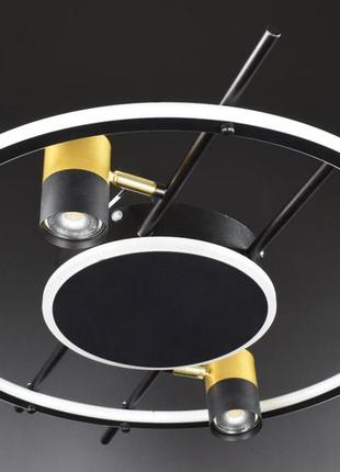 Люстра потолочная led g936/2-led черный 9х52х65 см.