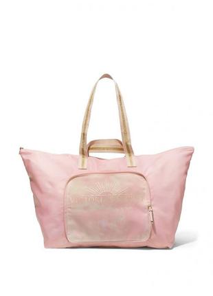 Очень большая сумка тоут шопер для путешествий getaway packable weekender victoria's secret виктория сикрет вікторія сікрет оригинал2 фото