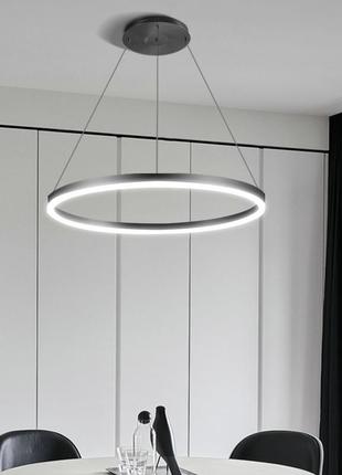 Люстра потолочная led m2702/600-bk-k черный 20х60х60 см.