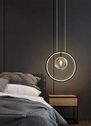 Люстра потолочная led sa25-280-k черный 35х28х11 см.