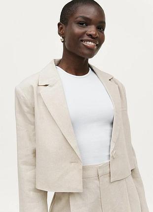 Льняной костюм gina tricot