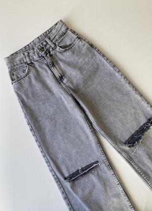 Стильные джинсы-кюлоты bershka/джинсы прямого кроя bershka