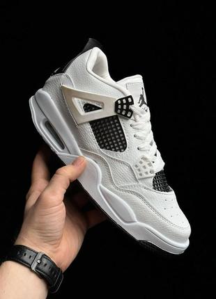 Кросівки air jordan 4 retro white.