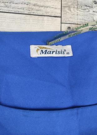 Женское платье marisis синее с цветком и бисером рукав три четверти размер 3xl 547 фото