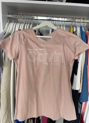Нежнейшего мерцающей цвета футболочка calvin klein. оригинал из сша