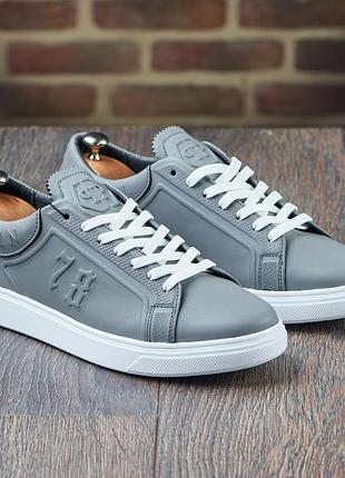 Качественные мужские кеды из натуральной кожи model-пп2