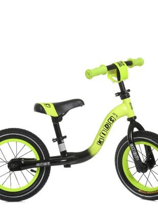 Біговел дитячий profi kids ml1201a-2 зелений-чорний, 12 дюймів